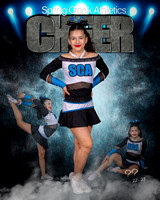 SCA Cheer team photos and collages